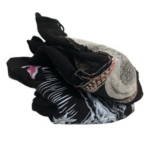 Black and White Graphic Scarf